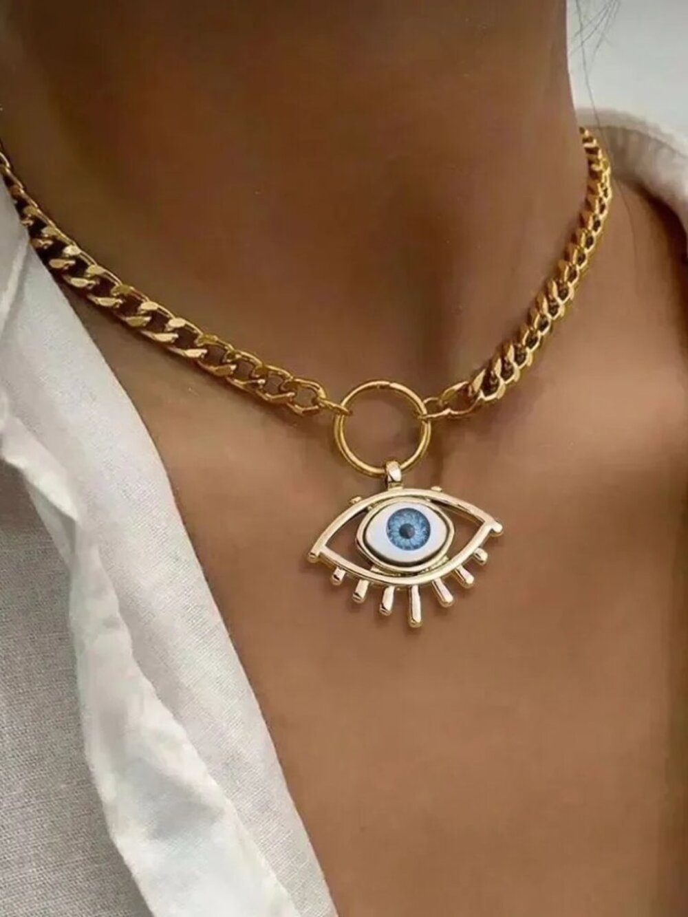 Evil Eye Necklace Q284